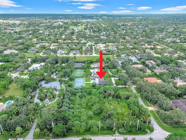 birds eye view of property