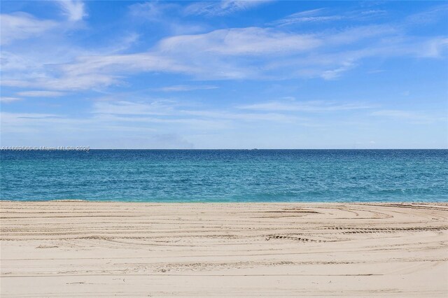 water view featuring a beach view