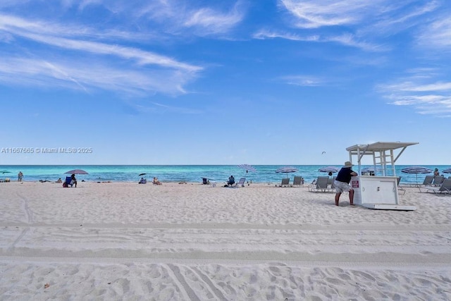 water view with a beach view