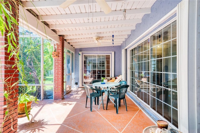 8144 SW 206th Ter, Cutler Bay, FL 33189 - view of patio featuring a ceiling fan