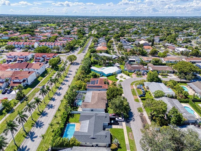 8144 SW 206th Ter, Cutler Bay, FL 33189 - aerial view of residential area featuring a pool area