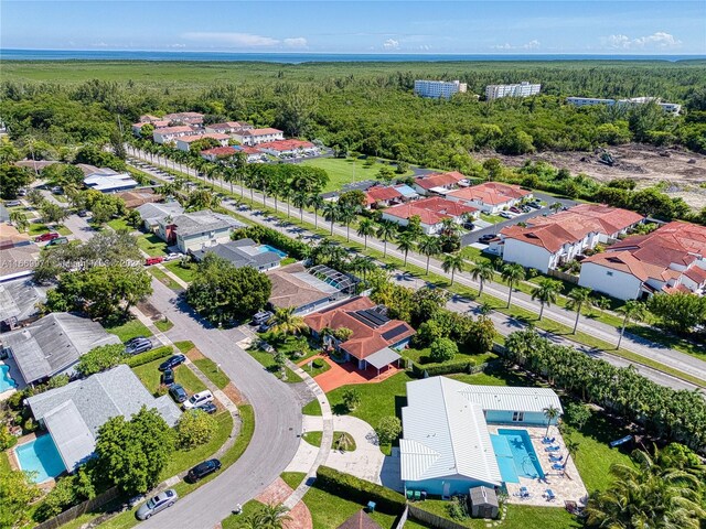 8144 SW 206th Ter, Cutler Bay, FL 33189 - aerial view of residential area with a forest and a pool area