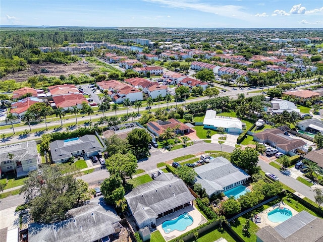 8144 SW 206th Ter, Cutler Bay, FL 33189 - aerial perspective of suburban area featuring a pool