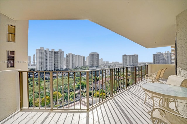 view of balcony