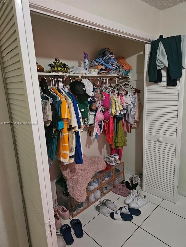 view of closet