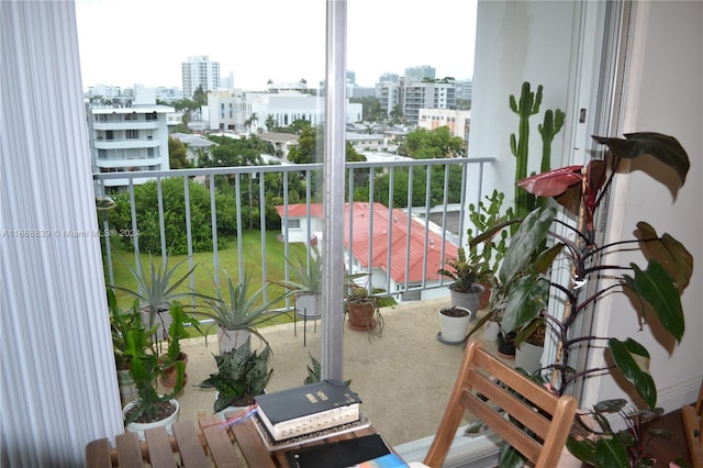 view of balcony