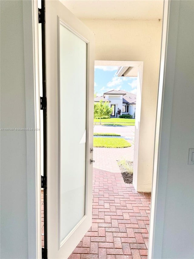 view of doorway to outside