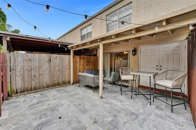 3660 SW 59th Ave Unit 1, Davie, FL 33314 - view of patio / terrace with fence