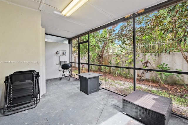 view of sunroom