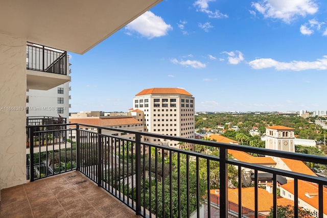 view of balcony