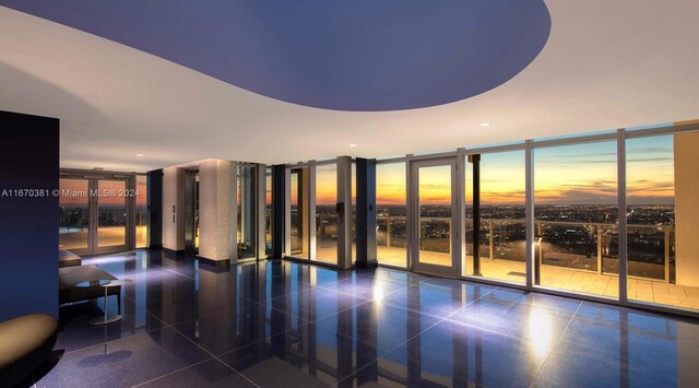 851 NE 1st Ave Unit 2200, Miami, FL 33132 - community lobby with expansive windows