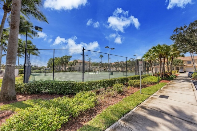 view of tennis court