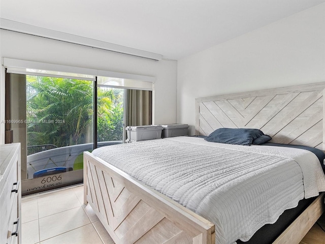 view of tiled bedroom