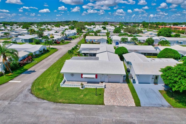 bird's eye view with a residential view