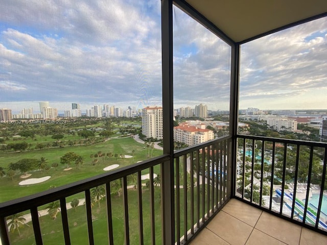 view of balcony