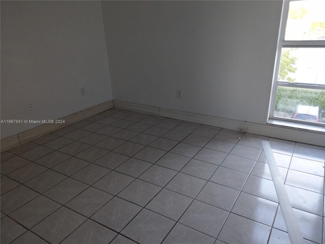 view of tiled empty room