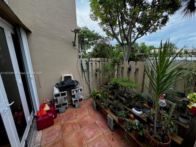 balcony featuring a patio area