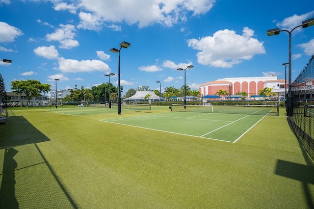 view of sport court