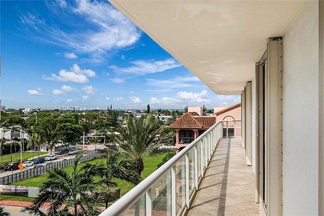 view of balcony