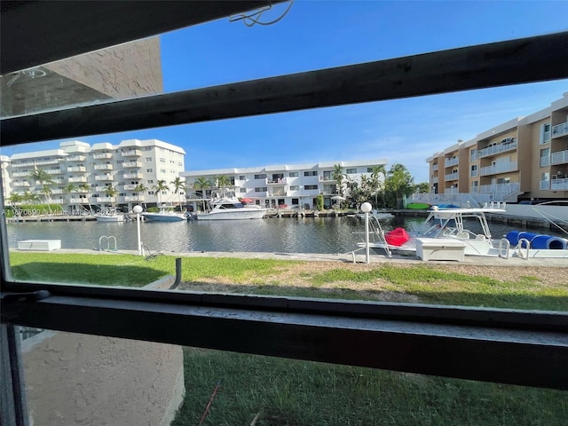 view of water feature