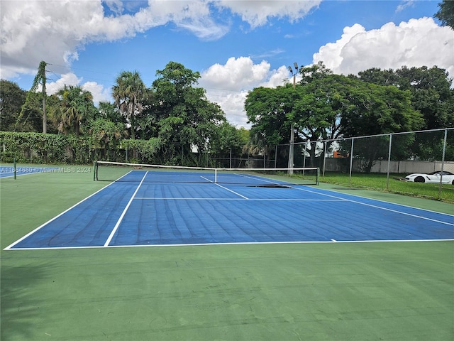 view of tennis court