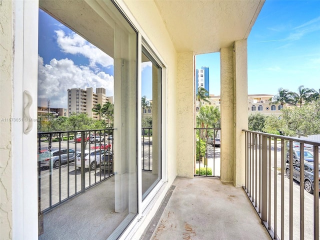 view of balcony