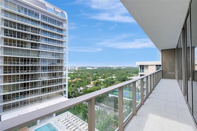 view of balcony