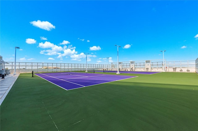 view of tennis court