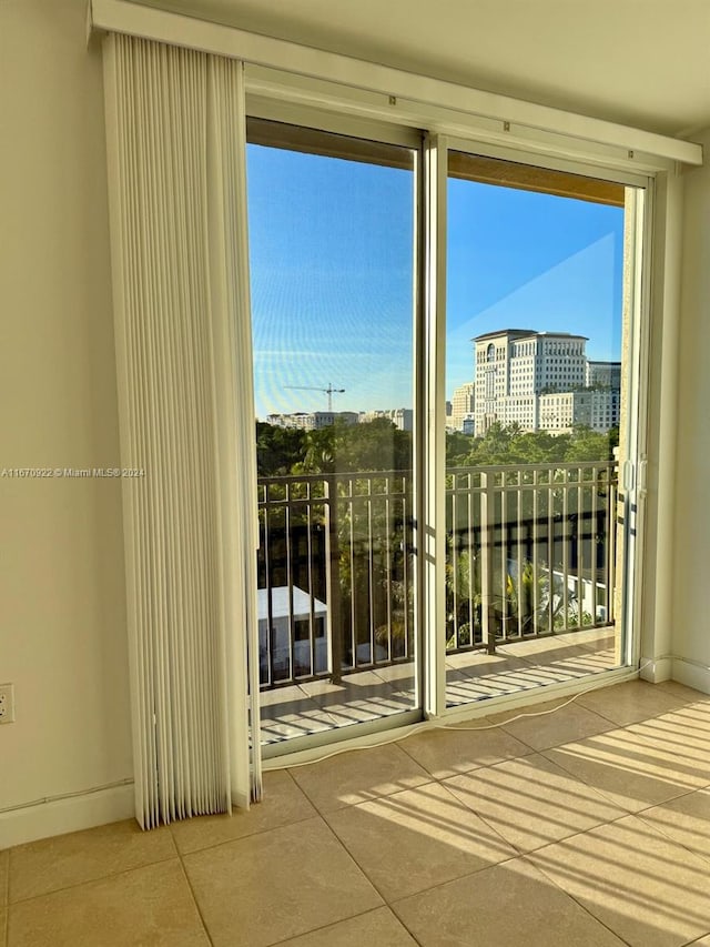 doorway featuring a wealth of natural light