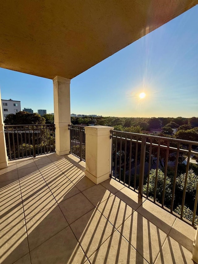 view of balcony