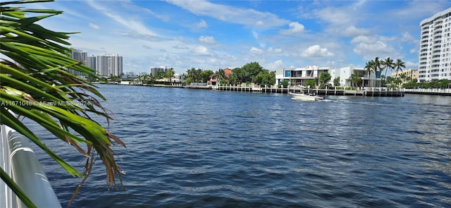 view of water feature