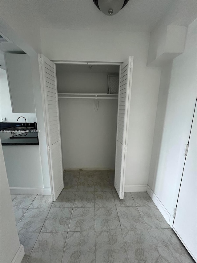 closet with sink