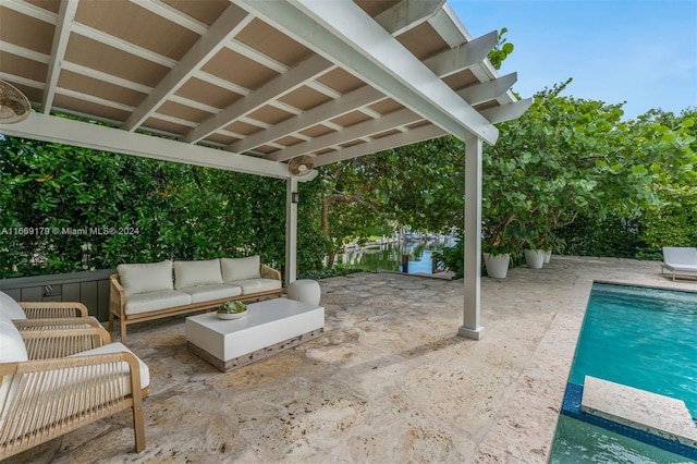 view of patio with outdoor lounge area