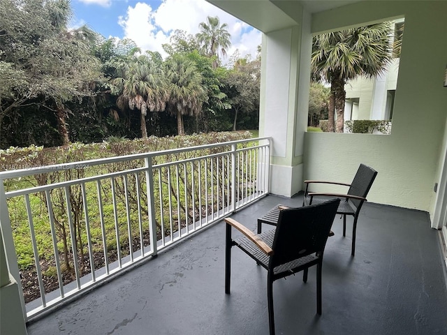 view of balcony