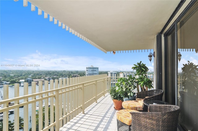 view of balcony