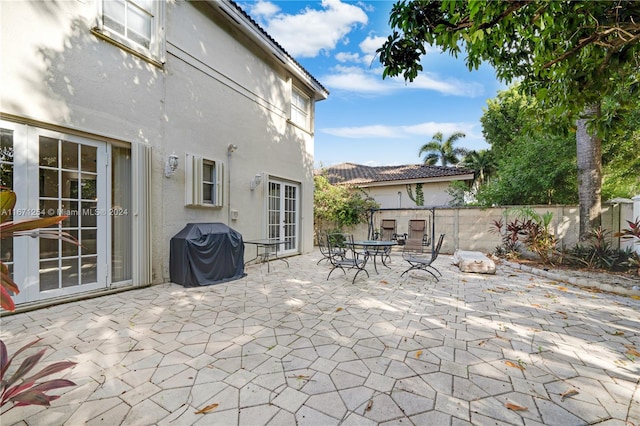 view of patio / terrace featuring area for grilling