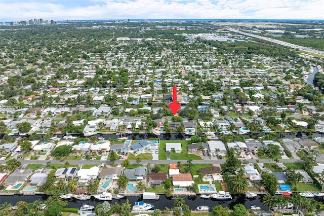 birds eye view of property