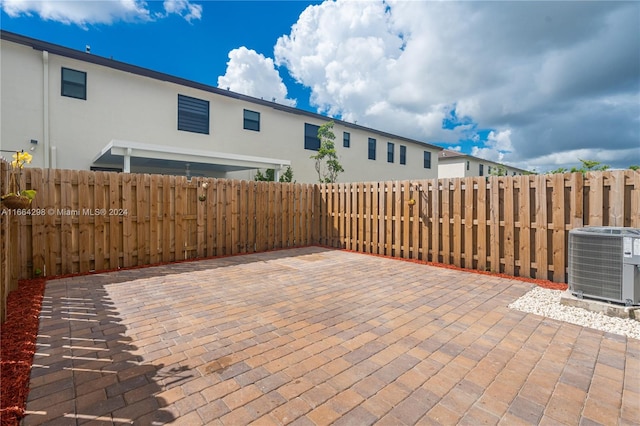 view of patio with cooling unit