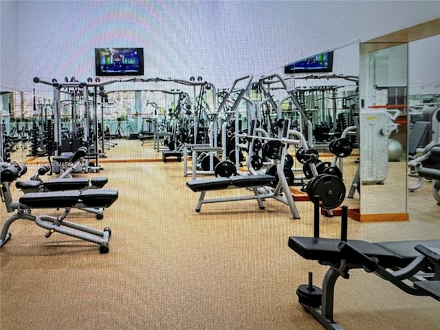 view of gym