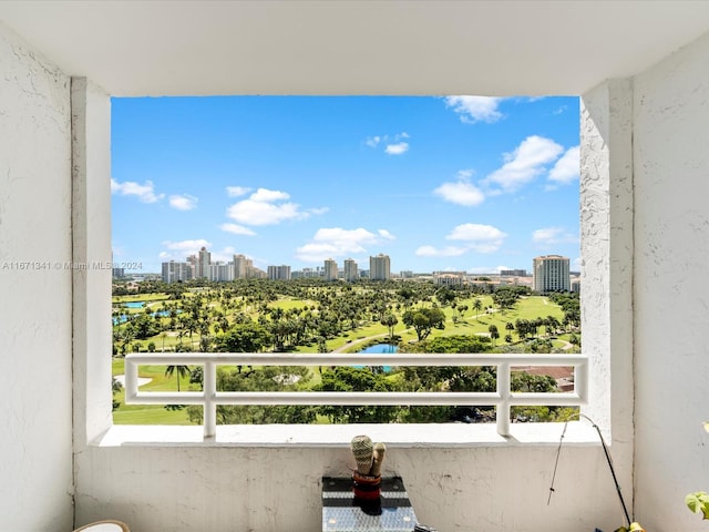 view of balcony