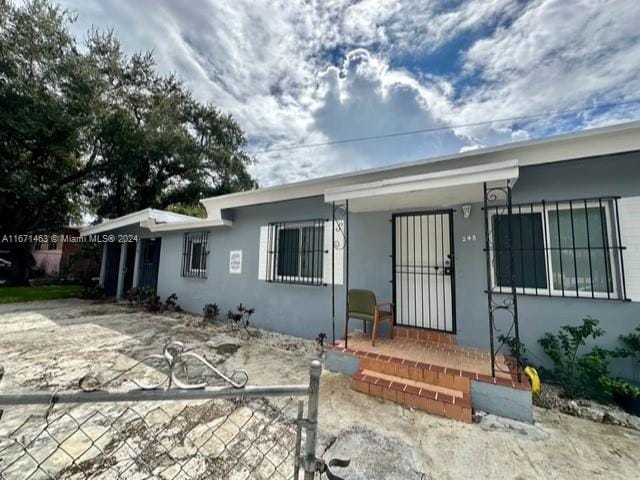 view of rear view of property