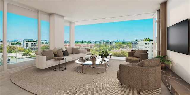 9927 E Bay Harbor Dr Unit 604, Bay Harbor Islands, FL 33154 - living area with expansive windows