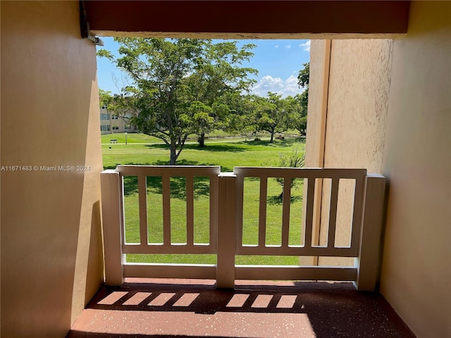 view of balcony