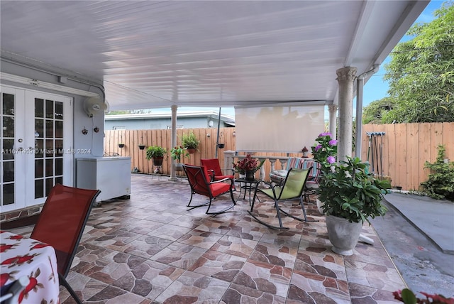 view of patio / terrace with french doors