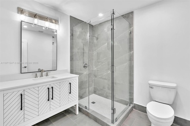 11811 NW 5th Ct, Plantation, FL 33325 - full bathroom with a shower stall, toilet, and vanity