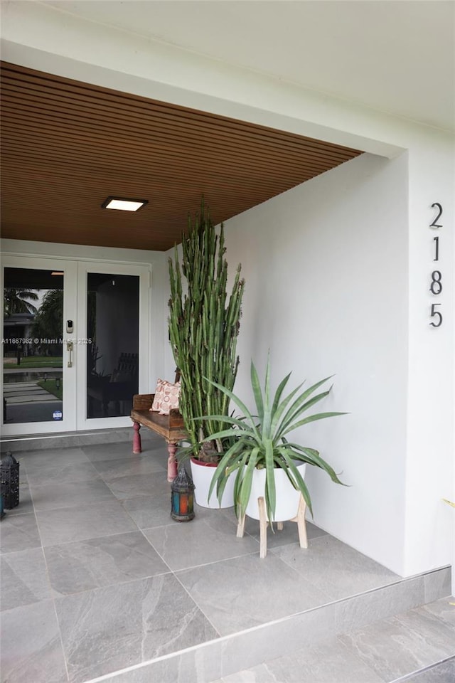 view of patio / terrace with french doors