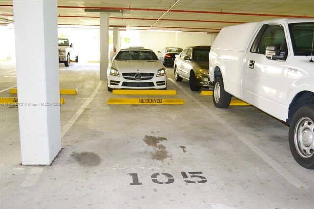 view of parking deck