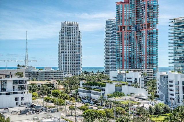 city view featuring a water view