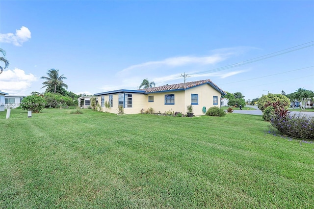 4701 Mainland Dr, Tamarac, FL 33319 - back of house with a yard and stucco siding