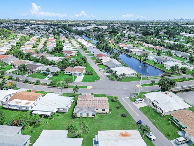 4701 Mainland Dr, Tamarac, FL 33319 - aerial view of residential area featuring a large body of water